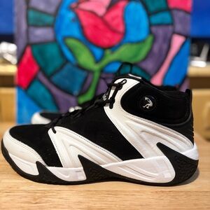 Apex Black and White High-Top Sneakers